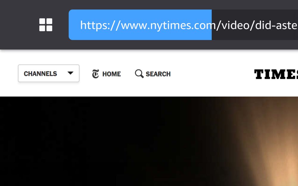 Progress bar loading inside the address bar
